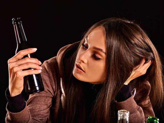 Girl with a bottle how to get rid of addiction